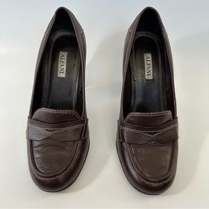 Alfani Brown Loafer Heels